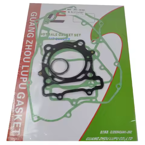 Motorcycle Engine Cylinder Bottom Crankcase Stator Clutch Cover Gaskets Set For Kawasaki KX250F 2004