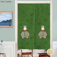 Cartoon Rabbit Cute Door Curtain Bedroom Door Curtain Kitchen Partition Curtain Perforation-free Bathroom Privacy Curtain