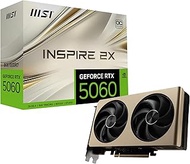 MSI GeForce RTX 5060 8G Inspire 2X OC - 8GB GDDR7 (28Gbps/128-bit), PCIe 5, Boost: 2535 Hz, HDMI 2.1