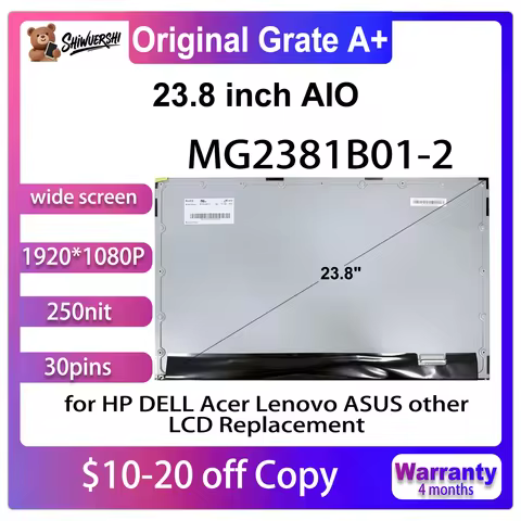 wholesale Original New MG2381B01-2 23.8 inch IPS 30Pins FHD For HP Acer ASUS Dell Lenovo AIO LCD Scr
