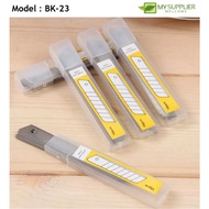 10pcs 9mm Small Cutter Blade Saga Slice Paper Leather Blade Refill *