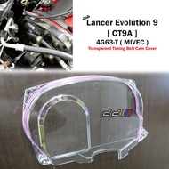 Clear Cam Pulley Gear Timing Belt Cover Mitsubishi Lancer EVO 9 CT9A 2.0 4G63T MIVEC Lancer Evolutio