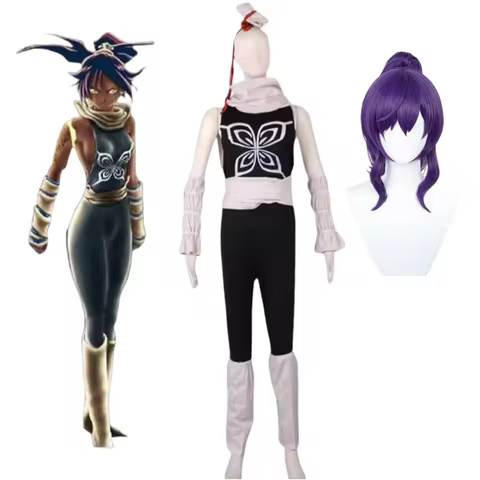 Anime BLEACH Shihouin Yoruichi Cosplay Costumes Wig
