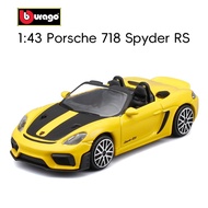 1/43 Porsche 718 Spyder RS Model Car 982 718 Cayman GT4 Convertible Version
