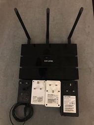 TP-Link Router and  Extender (x3)