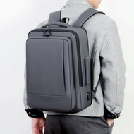 Business Backpack Men Large Capacity Waterproof Laptop Bag Expandable Travel Bag Commuting Work Bag 