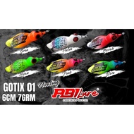 SOFT FROG STANDING GOTIX 01 ABI LURE 6CM 7GRAM CASTING BAIT FOR CORK AND TOMAN