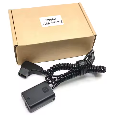 D-Tap Dtap to NP-FW50 Dummy Battery AC-PW20 DC Coupler For Sony A3500 A5100 A6000 A6300 A6500 A7000 