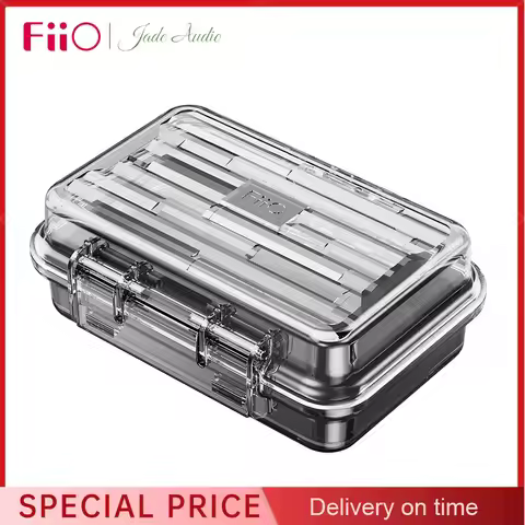 FiiO NEST Clear Earphone Storage Box Portable Mini Box Earphone Data Cable Waterproof Dustproof Head