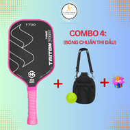 Vợt Pickleball T700 Triton Pro mặt Nhám Carbon dành cho người mới.