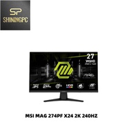 MSI MAG 274QF X24 27INCH QHD 240HZ FLAT GAMING MONITOR