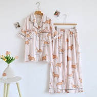 ชุดนอน Muslin Pajamas Collection Muslin Pet รุ่น (N5137 T5137 M5137) | ชุดนอนแม่ลูก ชุดนอนผู้หญิง ชุ