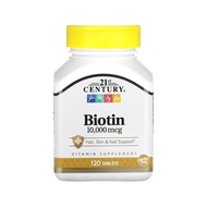 Biotin | 5000mcg/10000mcg | 110 Capsules/120 Tablets | Hair Skin Nail Support | Growth Strength