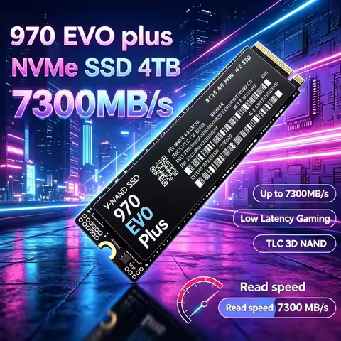 970 EVO Plus M.2 NVMe SSD 4TB 2TB 1TB 7300MB/s PCIe 4.0x4 TLC 3D NAND Internal Gaming Drive for PS5 