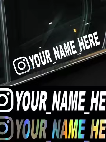 Fashion Vinyl Car Stickers Motorcycle Decals for Instagram Facebook Pinterest YouTube PVC Coche Pega