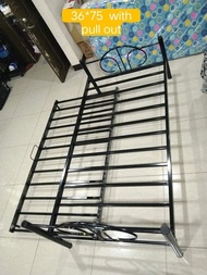 BED FRAME WITH PULL OUT BED SIZE 36X75