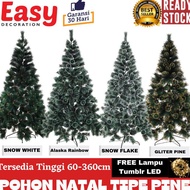 2 Meter Christmas Tree Bonus LED Height 210cm 7 feet 2.1 meters Pine Type