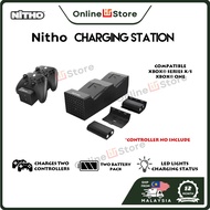 NiTHO XBOX Series S X / XBOX ONE Controller Charging Station with 2 Rechargable Battery Packs controller