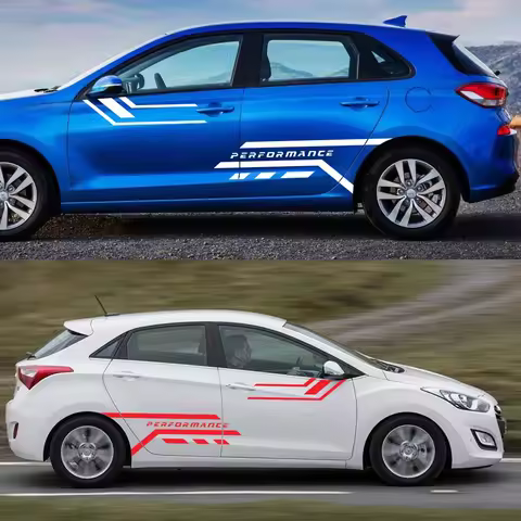 Car Door Side Sticker for Hyundai I30 I 30 N Line 30n Sedan GT Auto Graphics Sports Stripes Decorati
