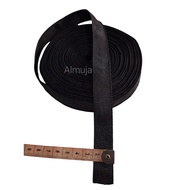 Black Webbing Pleated BisbanTALI Size 2 Cm Length 20 Meters/ 22 yards