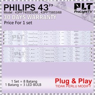 PHILIPS 43“ inch 43PFT4002S/98 / 43PFT5853/68 LED TV BACKLIGHT / LAMPU TV  43PFT4002 43PFT5853
