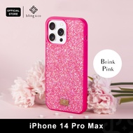 Bling & Co เคส สี Brink Pink สำหรับ iPhone 16 12 13 14 15 Plus Pro Max ลายกลิตเตอร์ กากเพชร วิบวับ ว