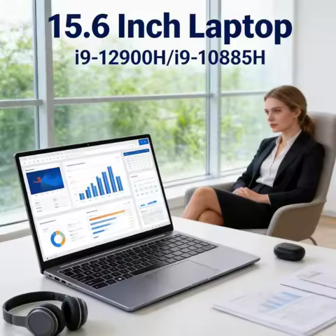 Elite 15.6 Inch Laptop i9-12900H/i9-10885H Windows 11 Pro 2DDR4 2M.2 SSD Fingerprint Unlock Business