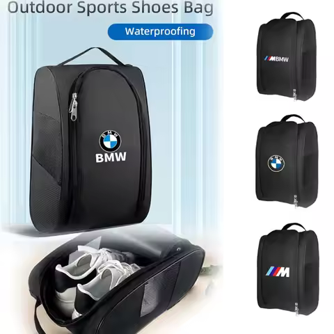 Car Logo Sneaker Storage Bag Travel Outing Shoe Storage Tools For BMW M Performance E46 E90 E60 F30 
