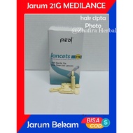 Medilance Cupping Needle 21G/Medilance Lancet 21G