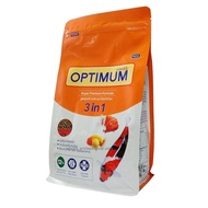 [รอบสุดท้าย] OPTIMUM 3 in 1 ขนาด 800 g. (อาหารปลาสวยงาม สูตรผสมสาหร่ายสไปรูลิน่า เร่งสี เร่งโต )  KM