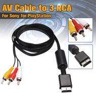 VLWOS High Quality RCA PS2 PS3 TV Lead PS3 Console Cable AV Cable to 3 RCA Video Cord