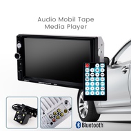 LAYAR Media Player LCD Monitor Touchscreen 7 Inch RCA AV Bluetooth Multimedia USB AUX Radio SD Card 