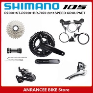 SHIMANO 105 R7000 R7020 Hydraulic Disc Brake Groupset 2x11s R7100 Crankeset Derailleur R7020 Shifter