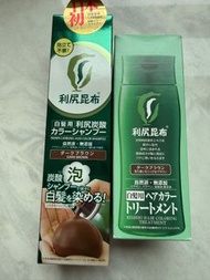 飄然利尻昆布白髮染色護髮膏+碳酸泡沫洗髮露