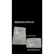 Benxon Ops H1 [20pcs]/Ops H1L (LOCK) [10pcs],Bakery Disposable Plastic Clear / Bekas Kuih/Plastic Tr