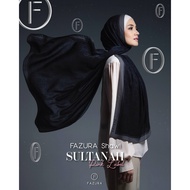 Tudung Fazura Shawl ♣️ Sultanah (Black) ♣️