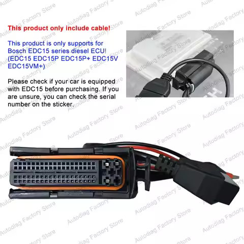 ECU Cable For ME7/EDC15/EDC15P/EDC15V/EDC15V Connector Adapter For KESS VCDS Programming Tool OBDII
