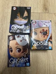 鬼滅之刃公仔模型Qposket  不死川玄彌、阿清 竈門炭治郎 栗花落香奈乎 甘露寺蜜璃 竈門禰豆子 我妻善逸 富岡義勇 伊黒小芭內 煉󠄁獄杏壽郎 鱗瀧左近次、響凱 白髮（產屋敷彼方） 珠世、栗花落香