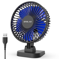 ☀AVAILL☀  OPOLAR 4 Inch Mini USB Desk Fan with 3 Setting Small Personal Quiet Fan with Strong Airflo
