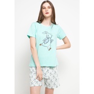 {J20220825} 82005 21121Z Myheartgift 118-108-5 Short Sleeve Puppy Nightgown Blue Rabbit Shorts