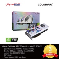 (AONE PLUS SS2) Colorful iGame GeForce RTX 3060 Ultra W OC 8GB-V Graphics Card
