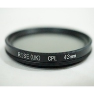 Rise UK CPL 43 mm Circular Polarizing Lens Filter - 43mm CPL Filter
