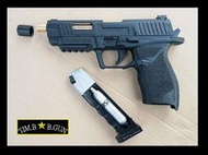 德國UMAREX SA·10正版授權刻字 4.5mm.177轉輪式金屬滑套版CO2手槍(滑套自動)膛線槍喇叭彈玩具槍
