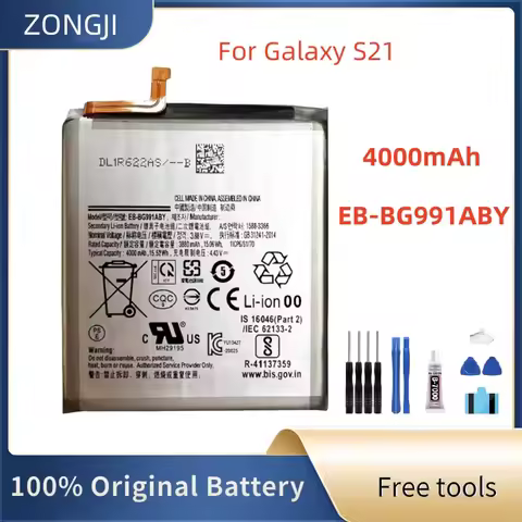 New Battery EB-BG991ABY 4000mAh Battery For Samsung Galaxy S21 Mobile Phone Battery +Tools