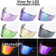 Visor for LS2 THUNDER FF805 Motorcycle Helmet Visor for LS2 FF805 Transparent Chrome Red Extra Shiel