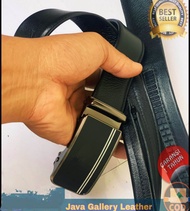 Ikat pinggang Rel Kantong Resleting Kulit Asli Sabuk Rell Pakai Risleting RSK01Q