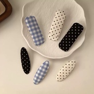 POMOMO - HR19 Korean Aesthetic Plaid Gingham Hair Clip