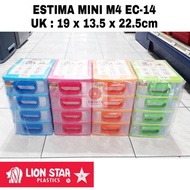 Laci Plastik Mini 4 Susun Lion Star Estima Mini Container M4 EC-14