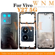 For VIVO Y27 5G V2249 V2302 Y27S Full Housing Bezel Back Battery Cover + Middle Frame + Camera Frame