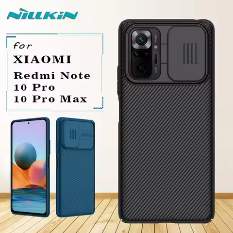 for Xiaomi Redmi Note 10 Pro Case Nillkin CamShield Pro Camera Protection Shockproof Back Cover for 